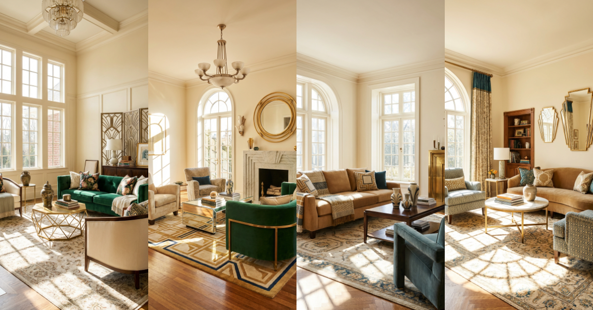 Art Deco Living Room Ideas Inspired By Vintage Glamour And Bold Geometry