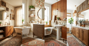 Mid Century Modern Bathroom Ideas That Feel Clean But Warm - Interior Design Collage
