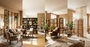 28 Room Divider Ideas That Separate An Open Layout For Cozier Living - Interior Design Collage