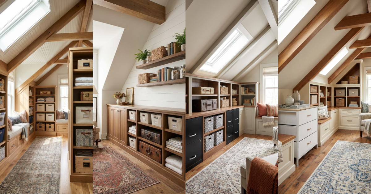 Attic Storage Ideas That Make Use Of Awkward Space