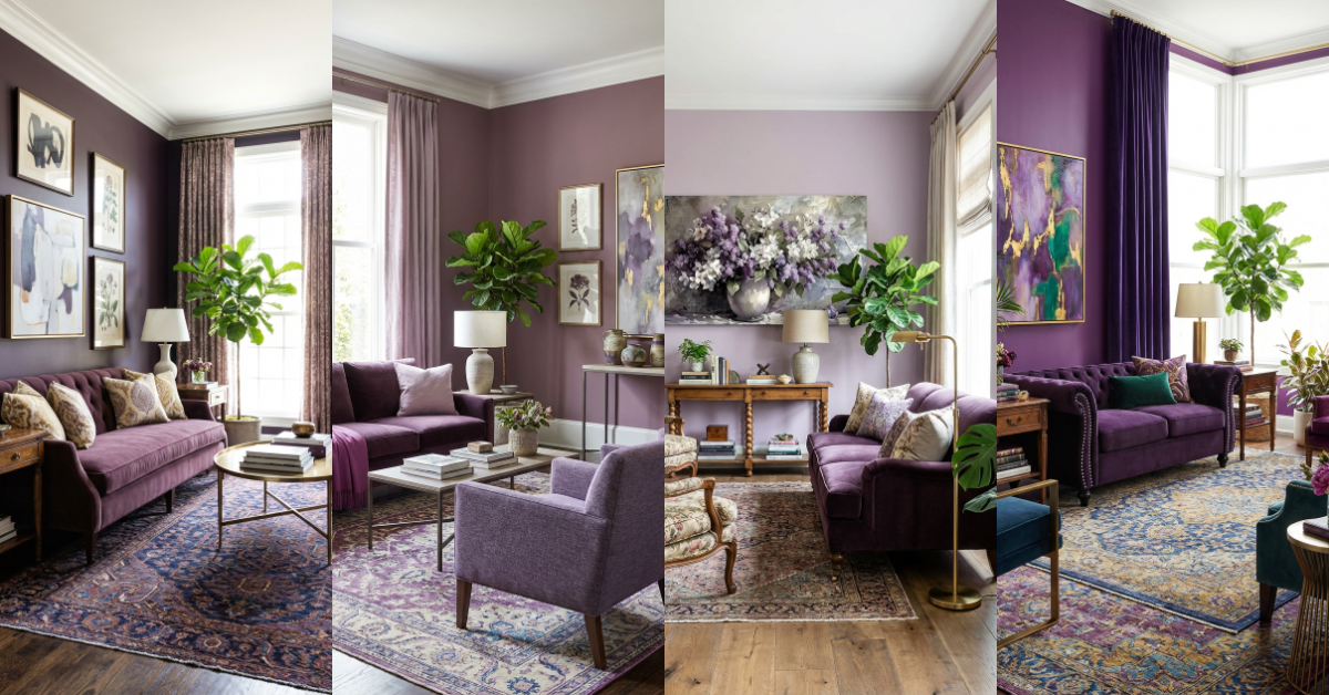 29 Purple Living Room Ideas You’re Going To Love