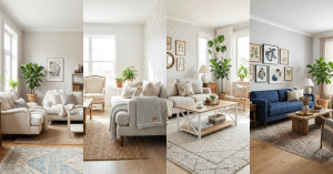Scandinavian Living Room Ideas That Make Your Space Feel Lighter - Interior Design Collage